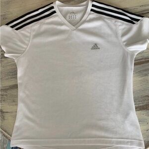 Adidas White Jersey with Black Accents